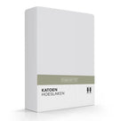 Romanette hoeslaken Basic katoen Silver