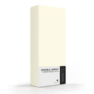 Romanette topper hoeslaken double jersey ivoor