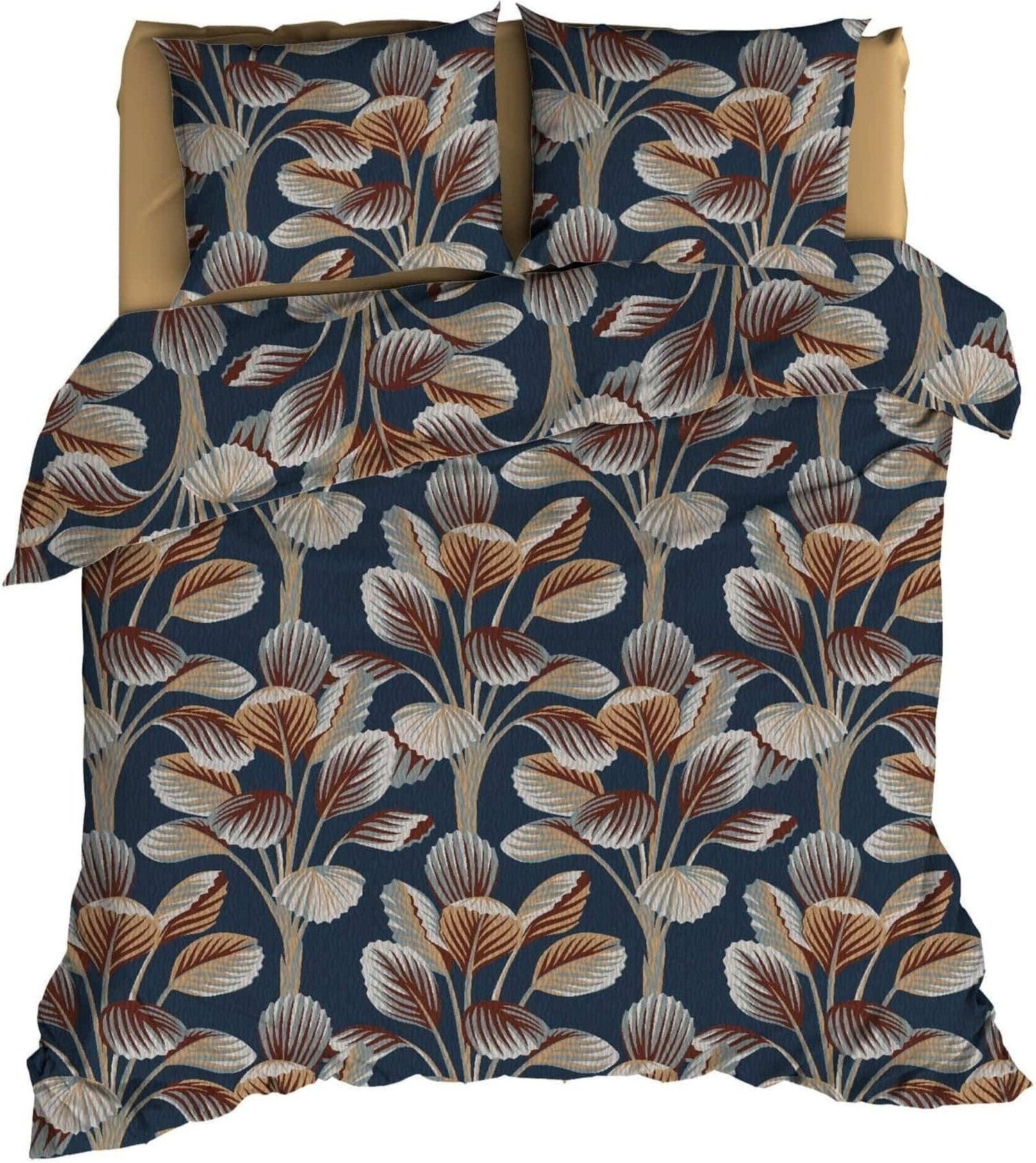 Satin d'Or Dekbedovertrek Dekbedovertrek Satijn Ginsing Blauw