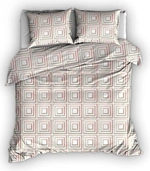 Satin d'Or Dekbedovertrek Dekbedovertrek Satijn Tiles Rose