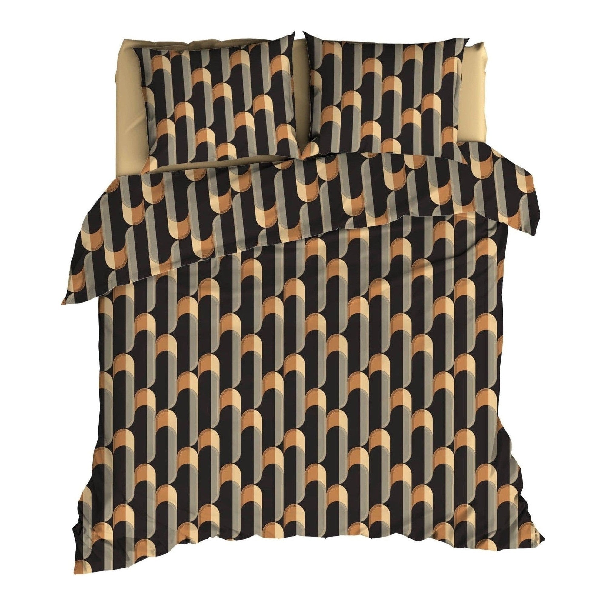 Satin d'Or dekbedovertrek satijn Cyril antraciet #color_antraciet