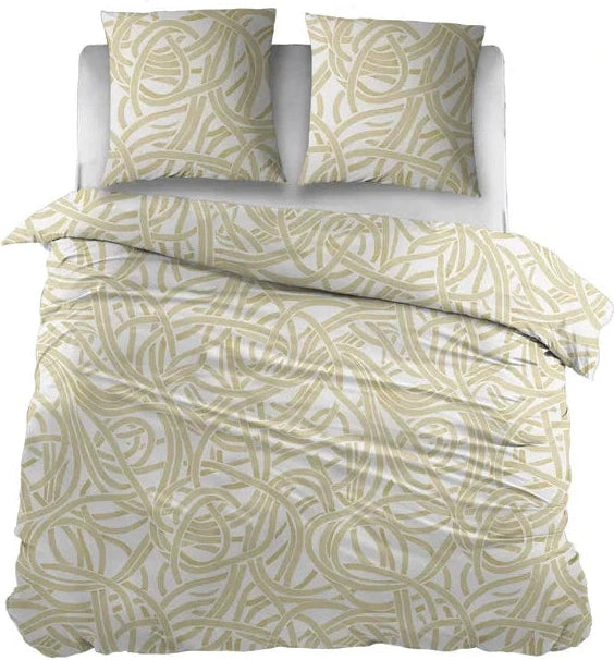 Ensemble de draps en coton Sleepnight Camila Beige