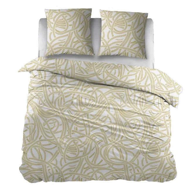Sleepnight Housse de Couette Coton Camila Beige