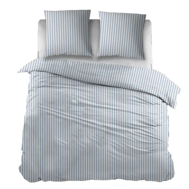 Sleepnight Housse de Couette Coton Carine Bleu