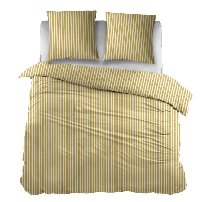 Sleepnight Housse de Couette Coton Carine Jaune