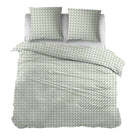 Sleepnight dekbedovertrek flanel Irina groen