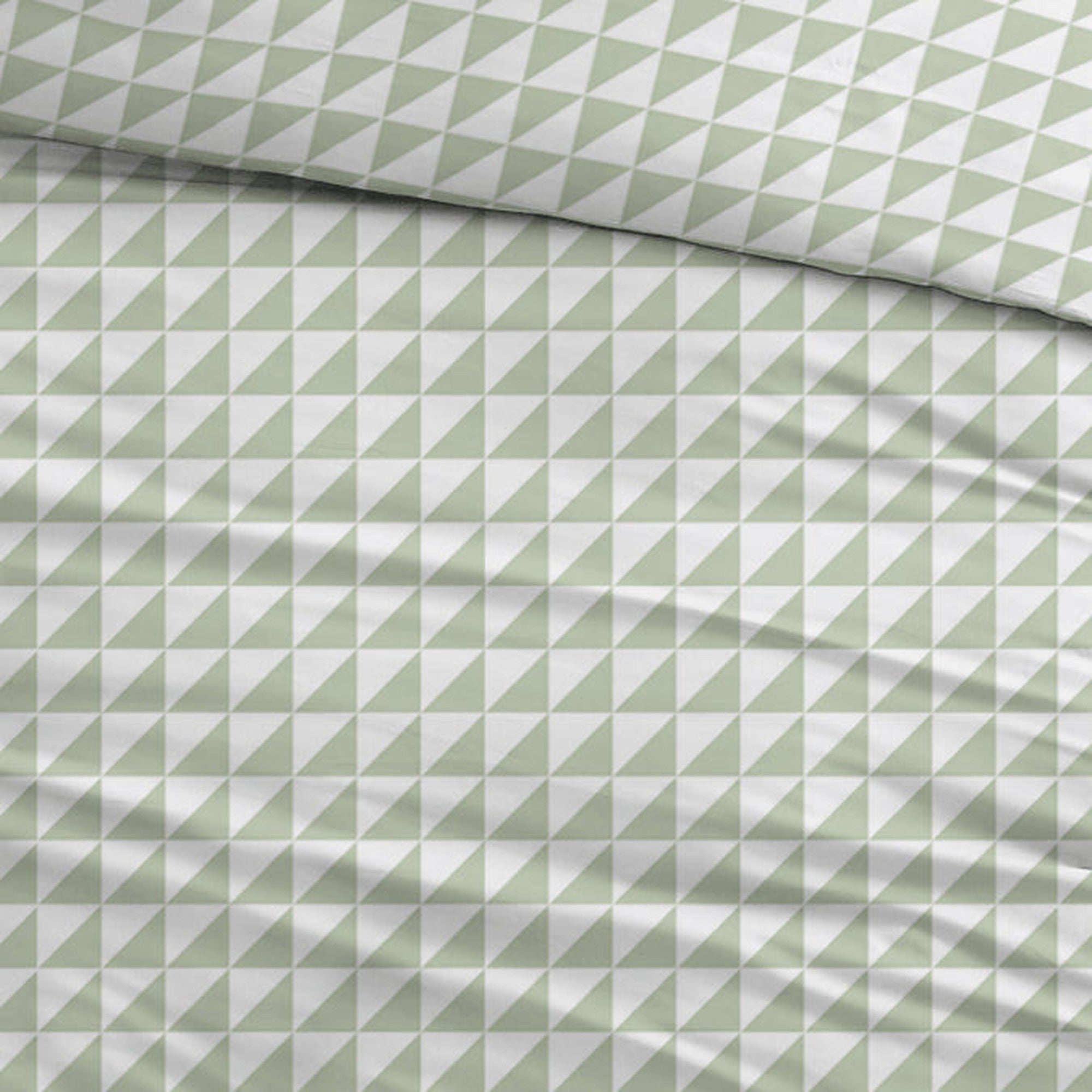 Sleepnight dekbedovertrek flanel Irina groen