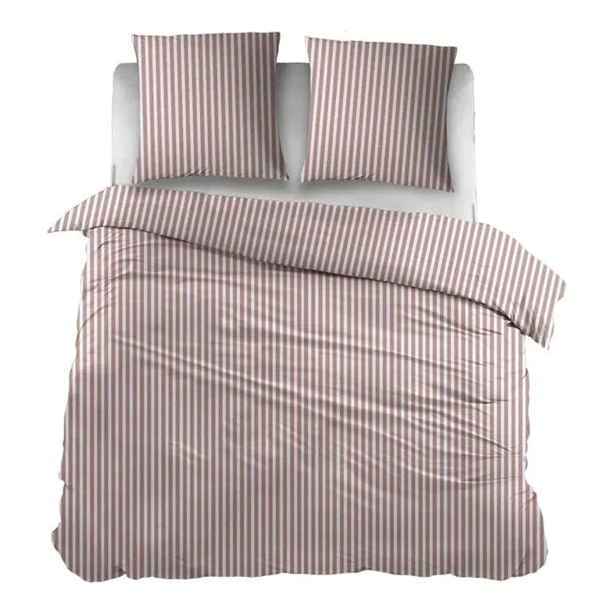 Sleepnight dekbedovertrek flanel Iris roze