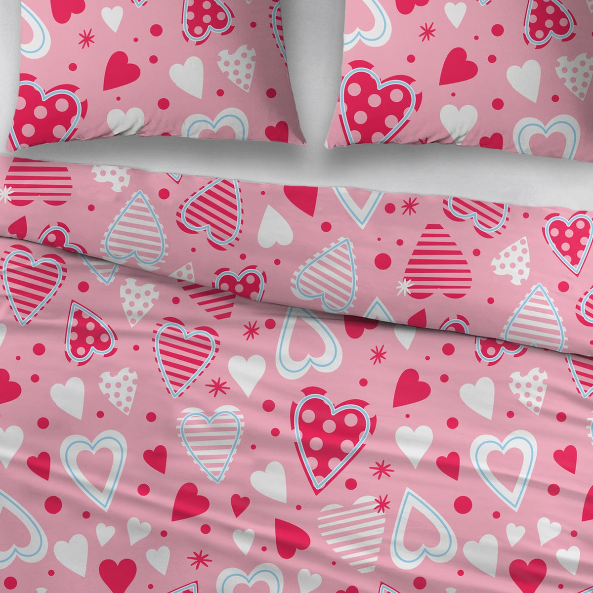 Sleepnight dekbedovertrek flanel Love
