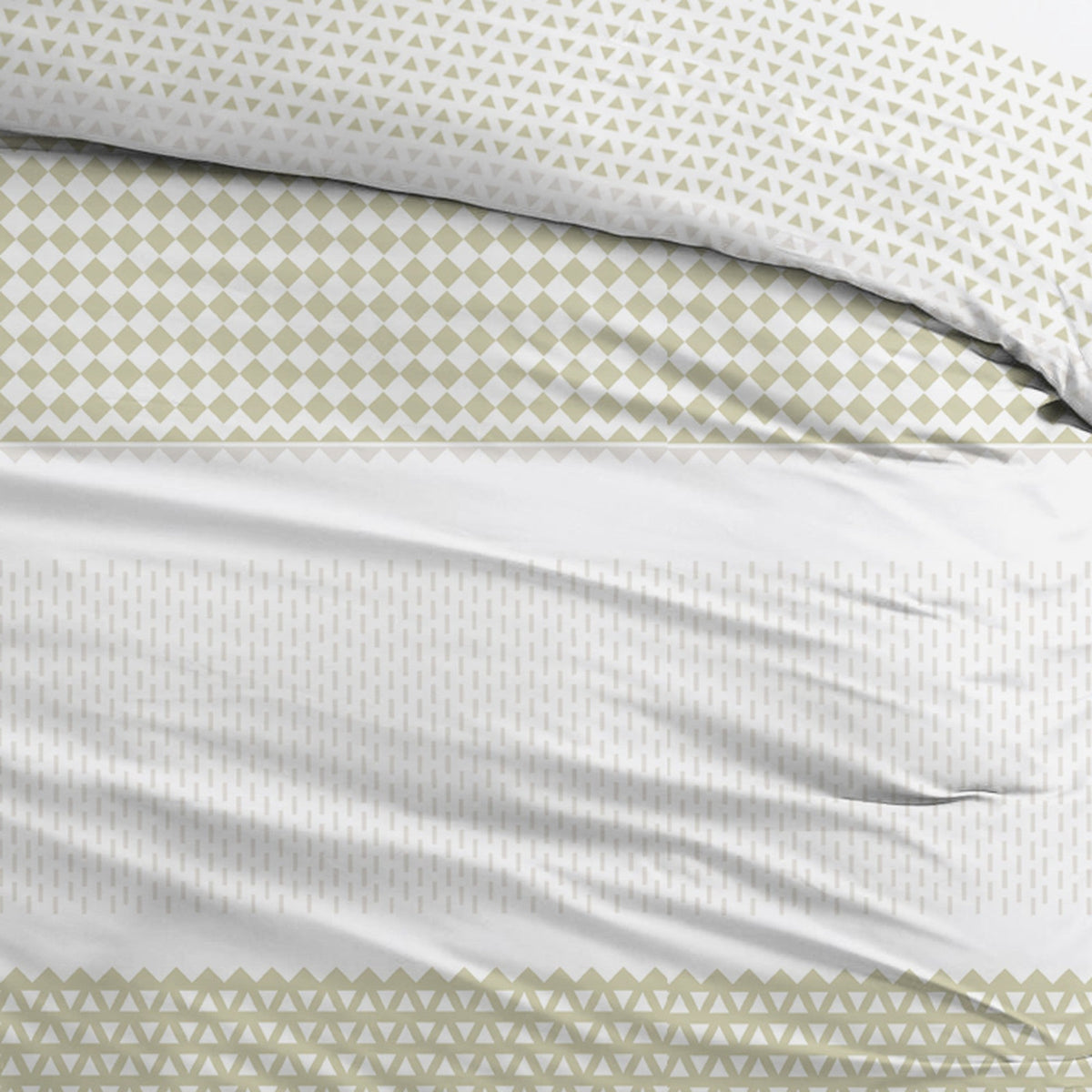 Sleepnight dekbedovertrek flanel Paola groen