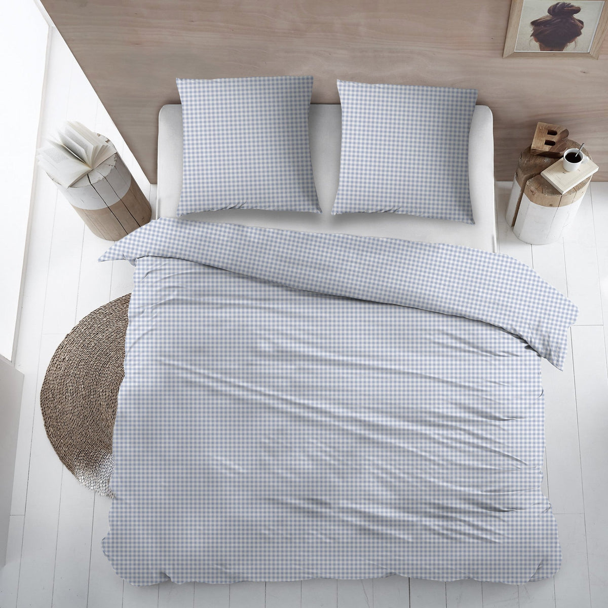 Sleepnight lakenset flanel Peppa blauw