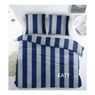 Sleepnight dekbedovertrek katoen Katy, blauw