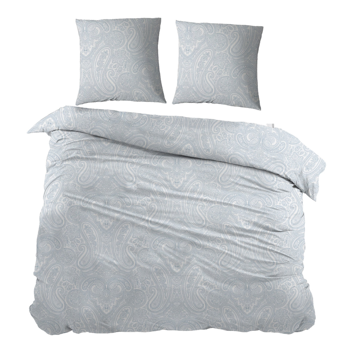 Sleepnight dekbedovertrek percale Carotte bleu gris