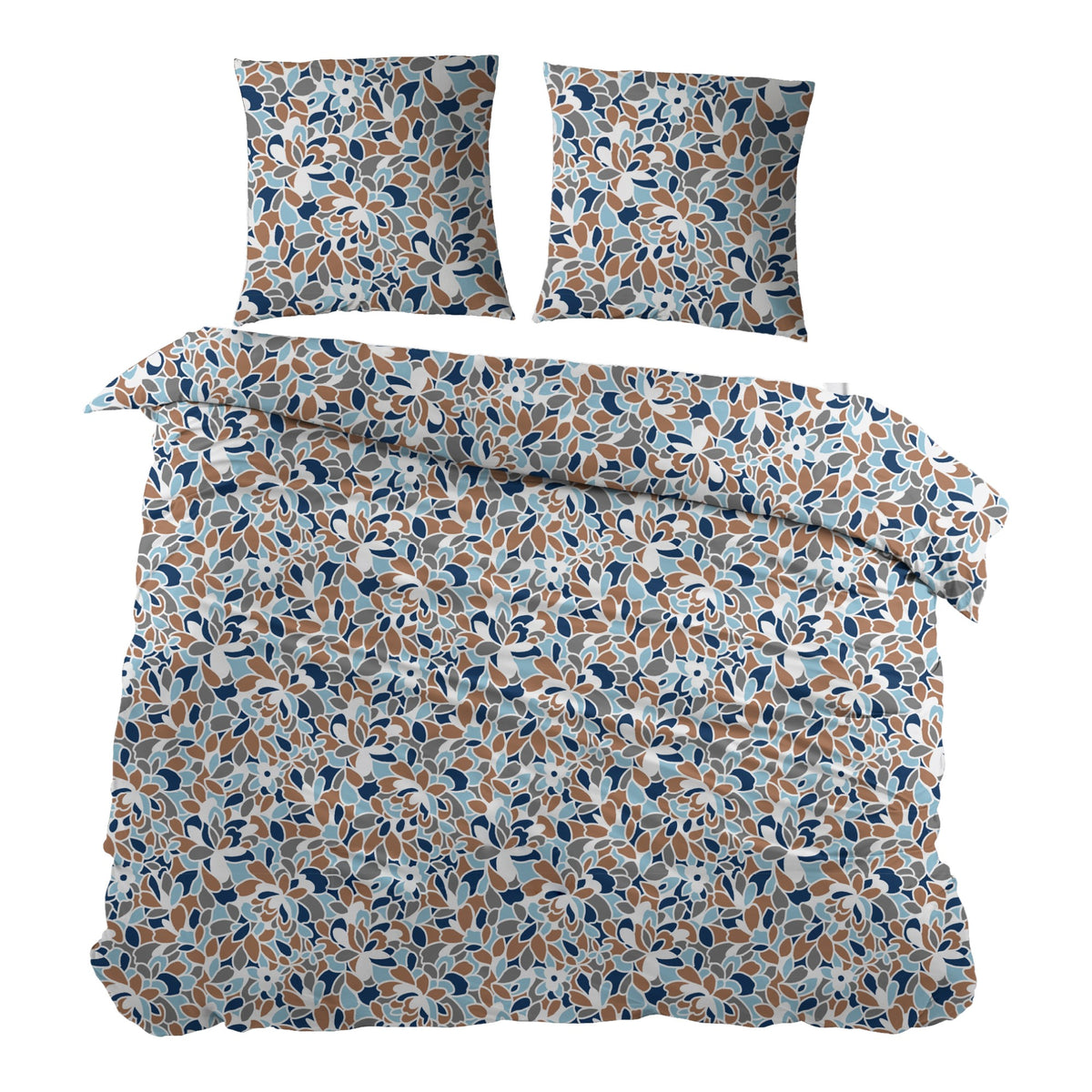 Sleepnight dekbedovertrek percale Epinards bleu