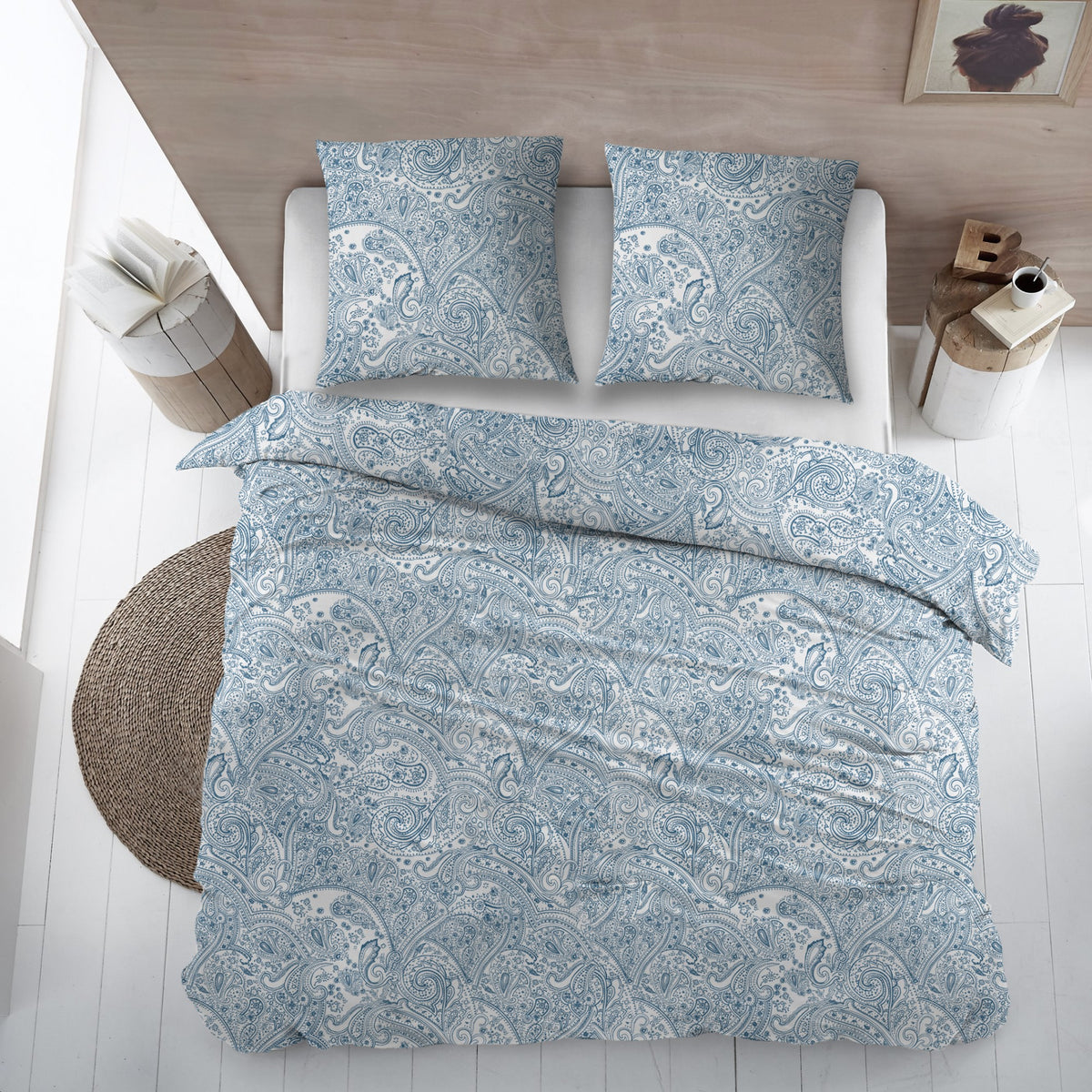 Sleepnight dekbedovertrek percale Oignon bleu