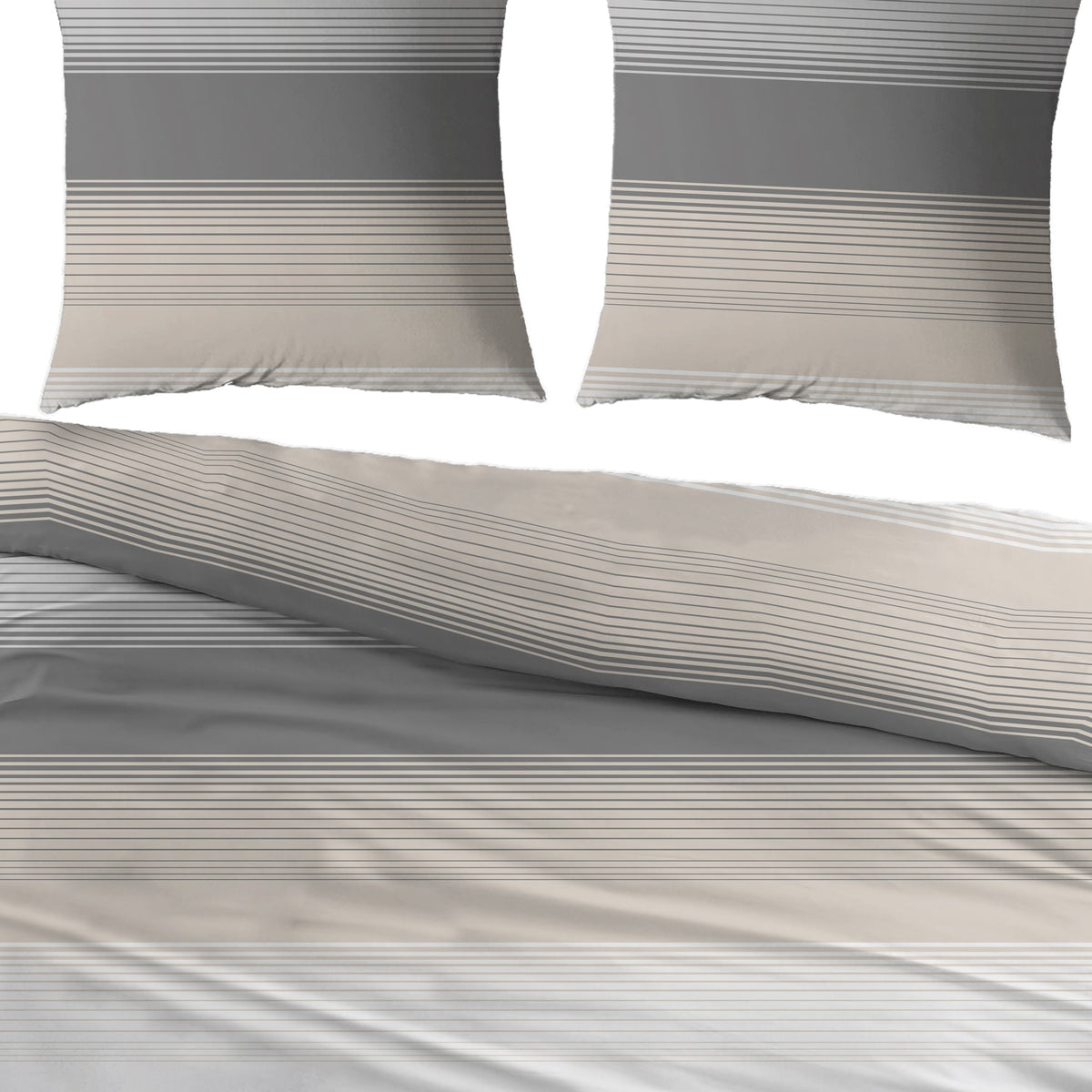 Sleepnight dekbedovertrek percale Poires gris beige