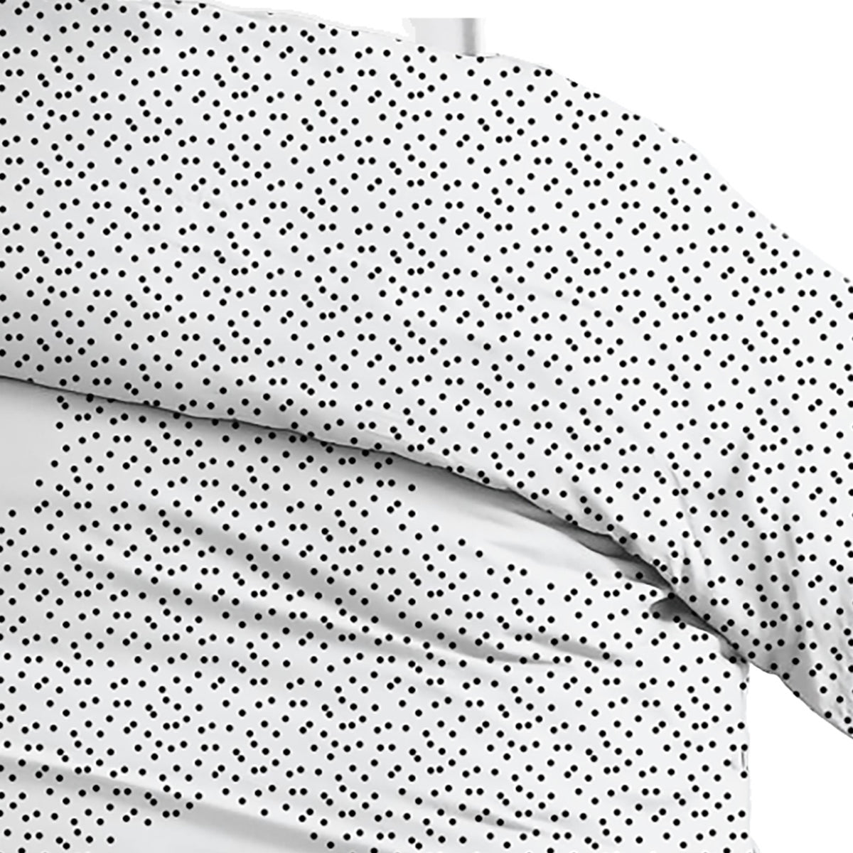 Sleepnight dekbedovertrek percale Pommes blanc noir