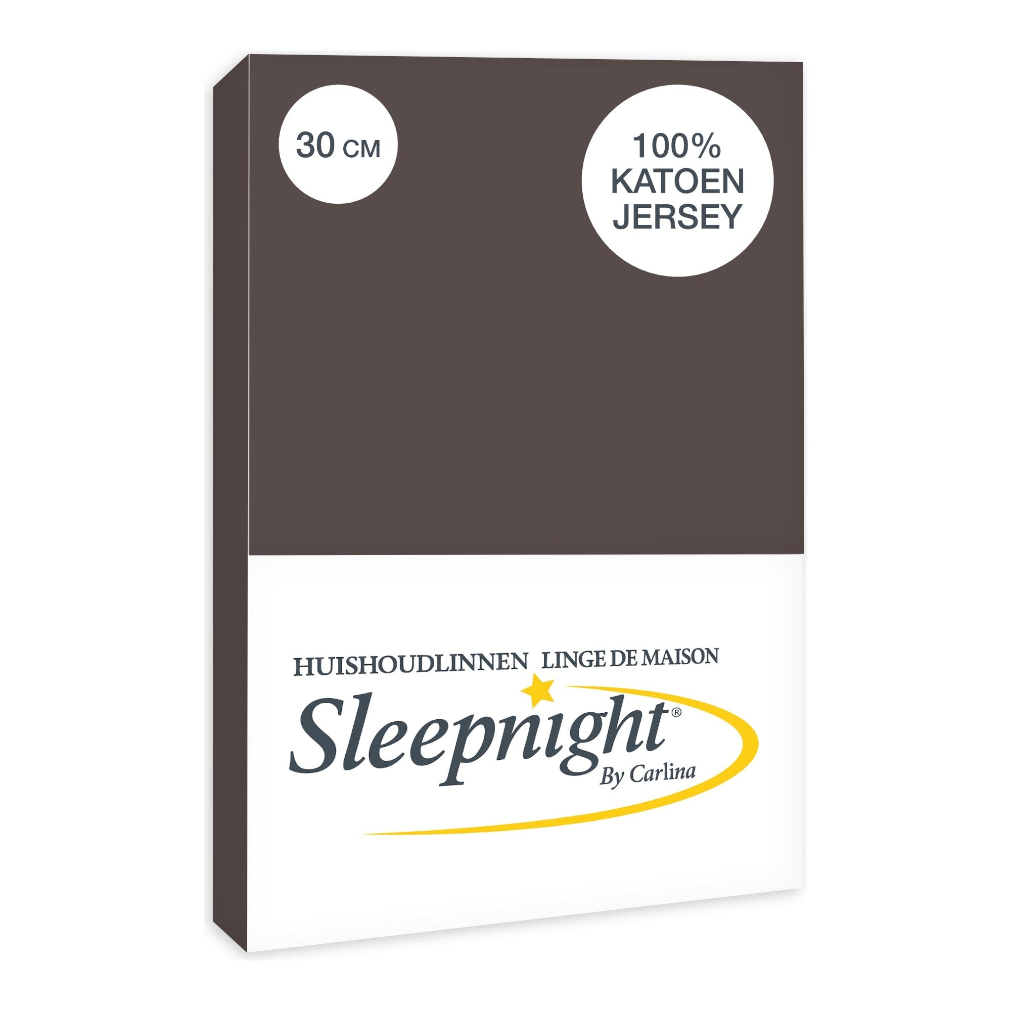 Sleepnight hoeslaken jersey 30 cm Dark Grey