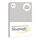 Sleepnight hoeslaken jersey 30 cm grijs
