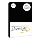 Sleepnight hoeslaken jersey 30 cm zwart
