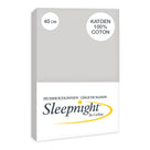 Sleepnight hoeslaken katoen 40 cm grijs