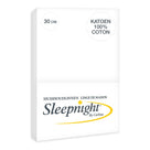 Sleepnight hoeslaken katoen 30 cm wit
