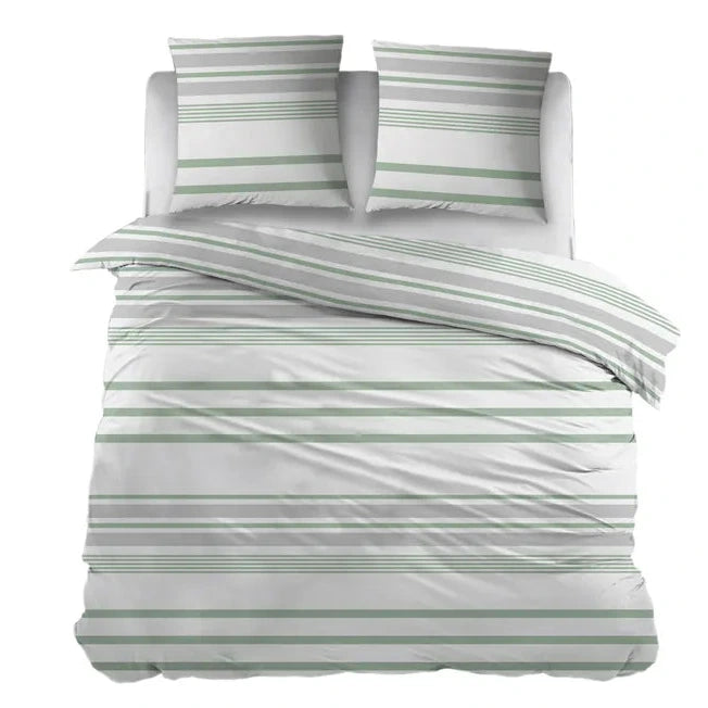 Sleepnight Dekbedovertrek Flanel Indra Groen