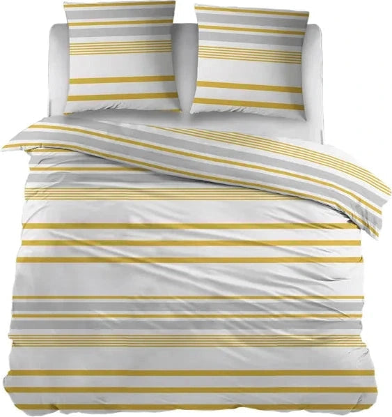 Sleepnight Dekbedovertrek Flanel Indra Geel