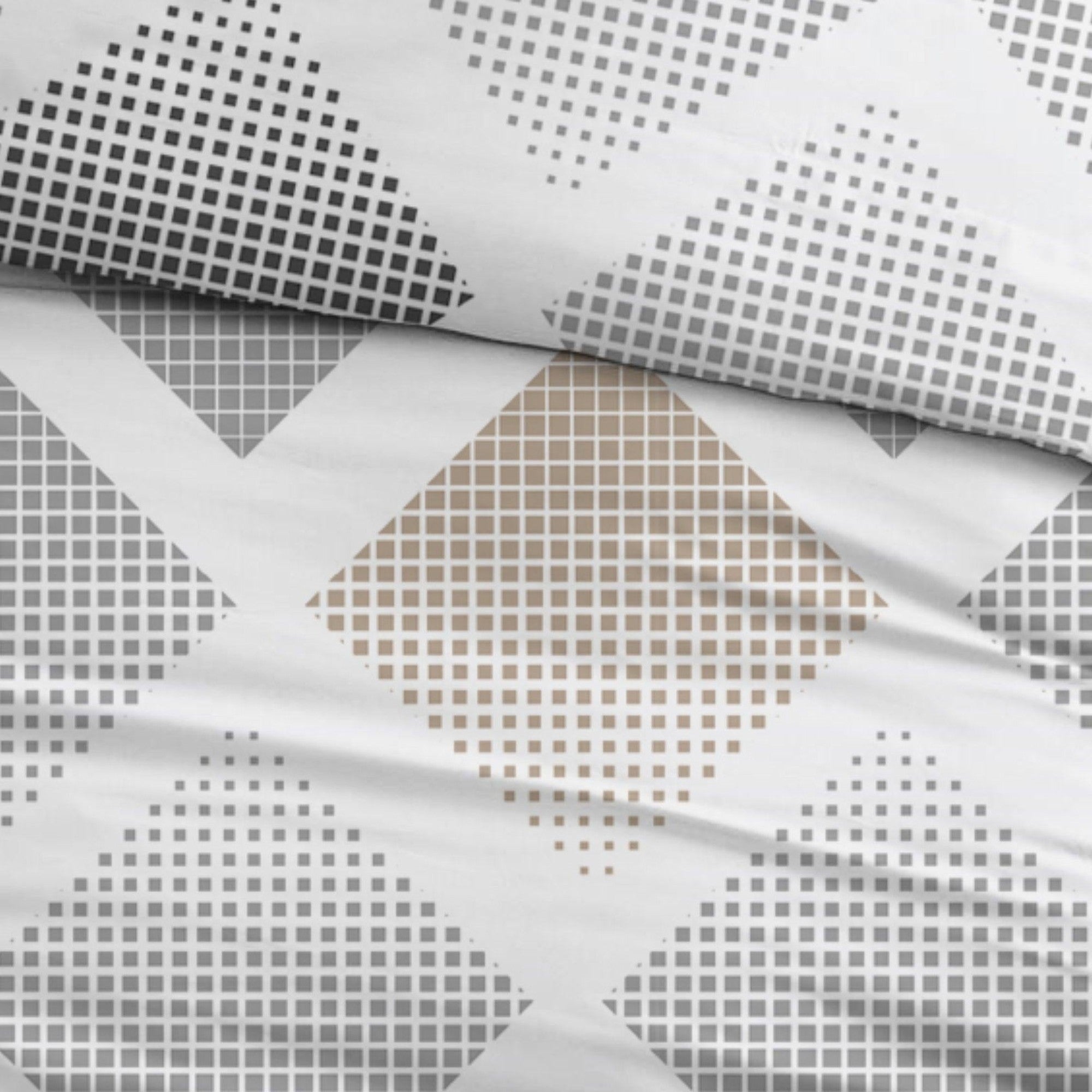 Sleepnight Lakenset flanel Fieke grijs beige
