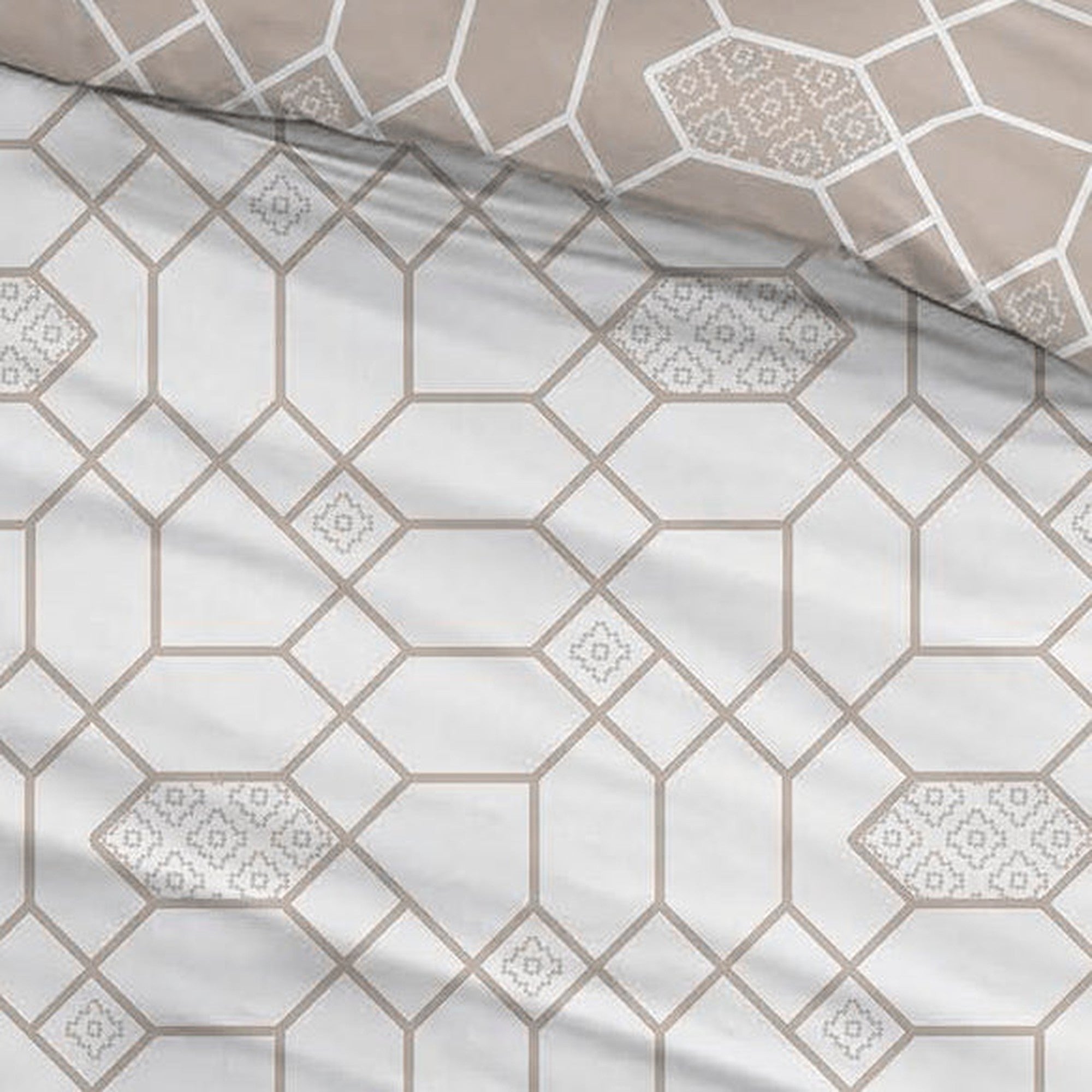Sleepnight Lakenset flanel Lieven taupe
