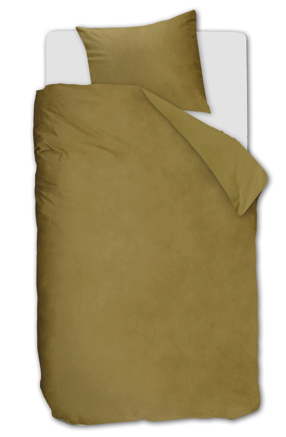 Ambiante Dekbedovertrek Velvet Oker
