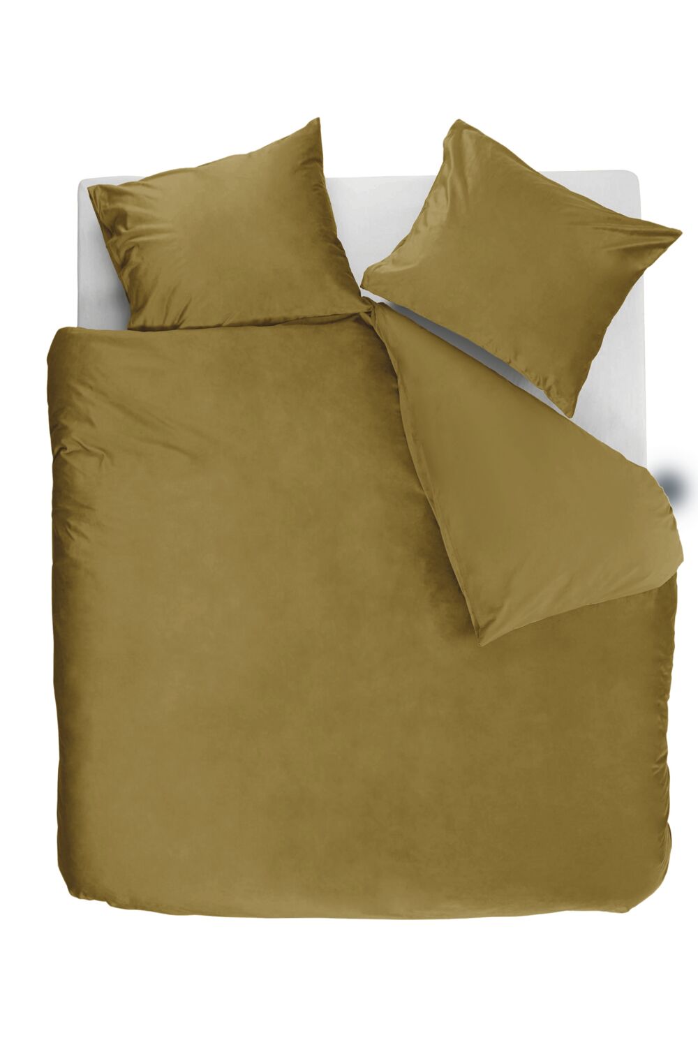 Ambiante Dekbedovertrek Velvet Oker
