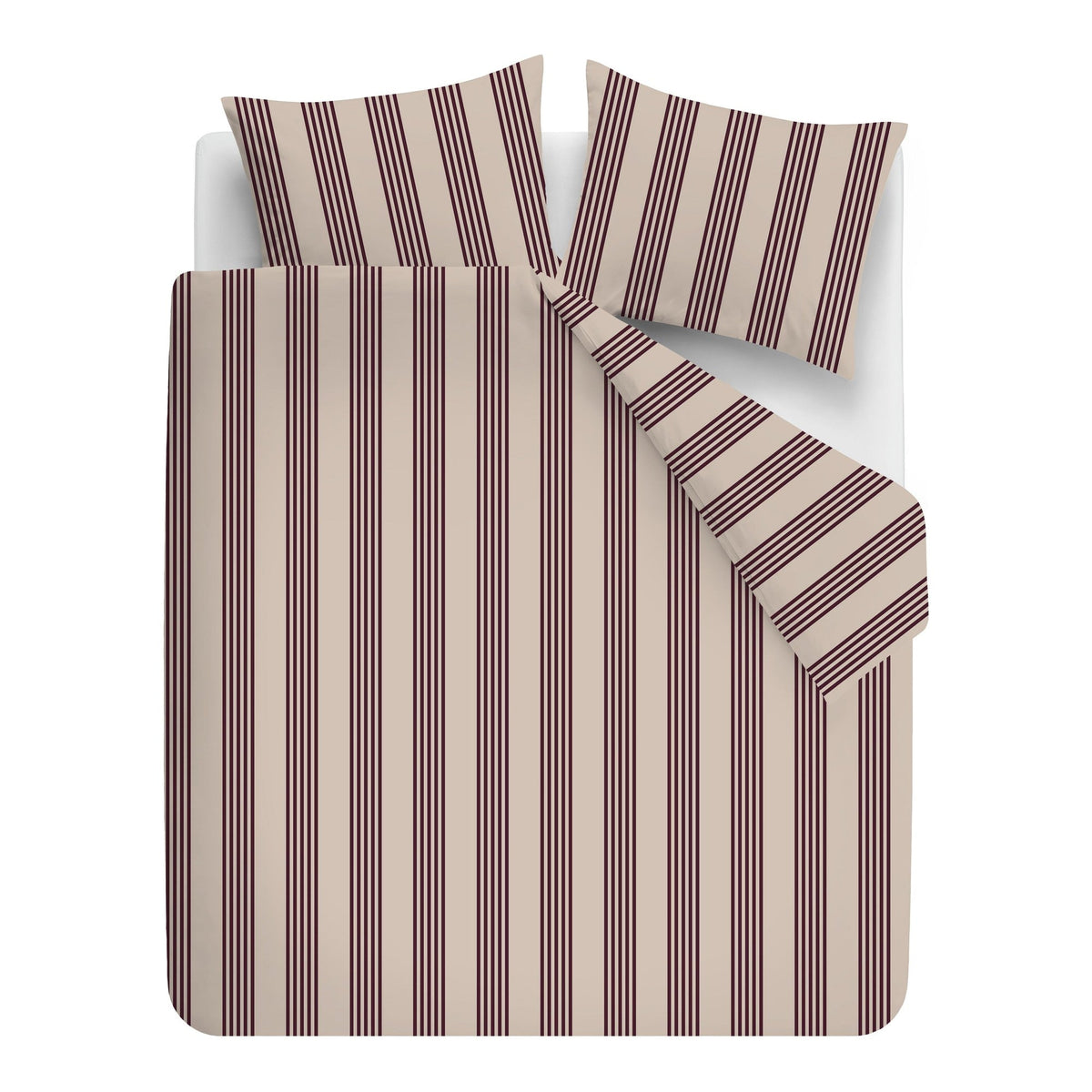 vtwonen dekbedovertrek katoen pure stripe naturel
