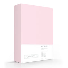 Romanette Drap-housse Flanelle Rose