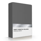Romanette hoeslaken velours antraciet #kleur_antraciet