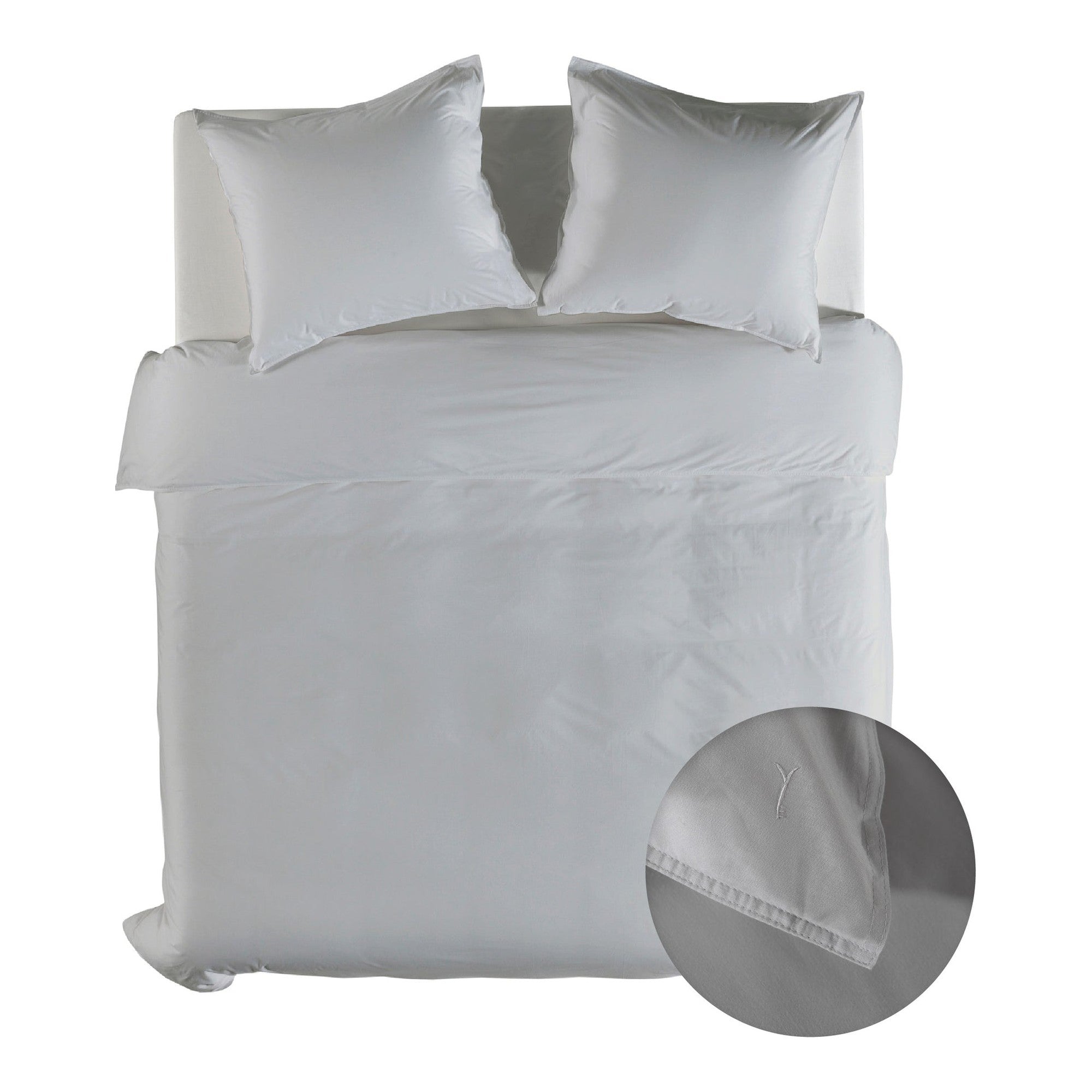 Yellow dekbedovertrek Suite Nairobi Vaporous Grey gewassen katoen