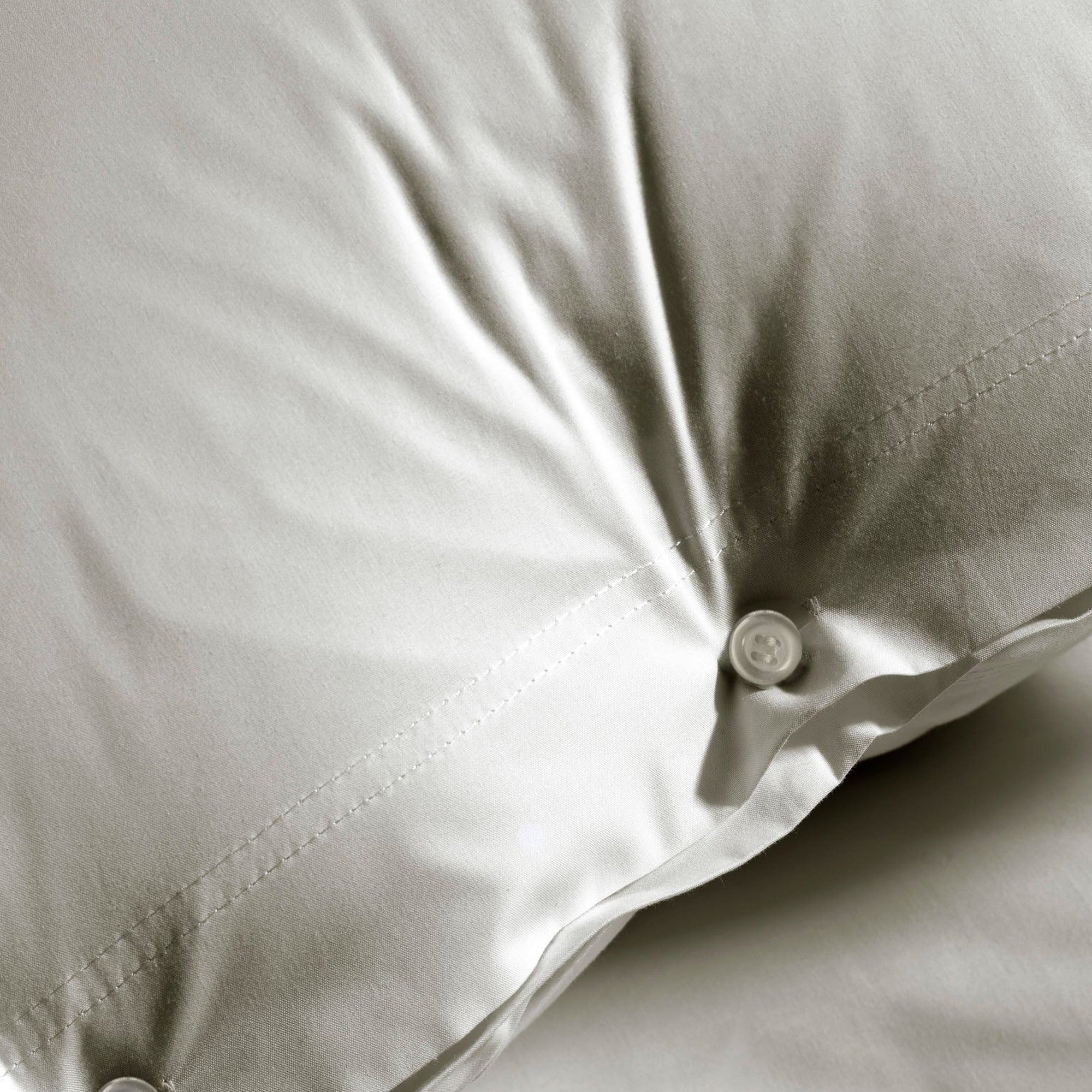 Yellow dekbedovertrek Percale Tender Grey katoen percale