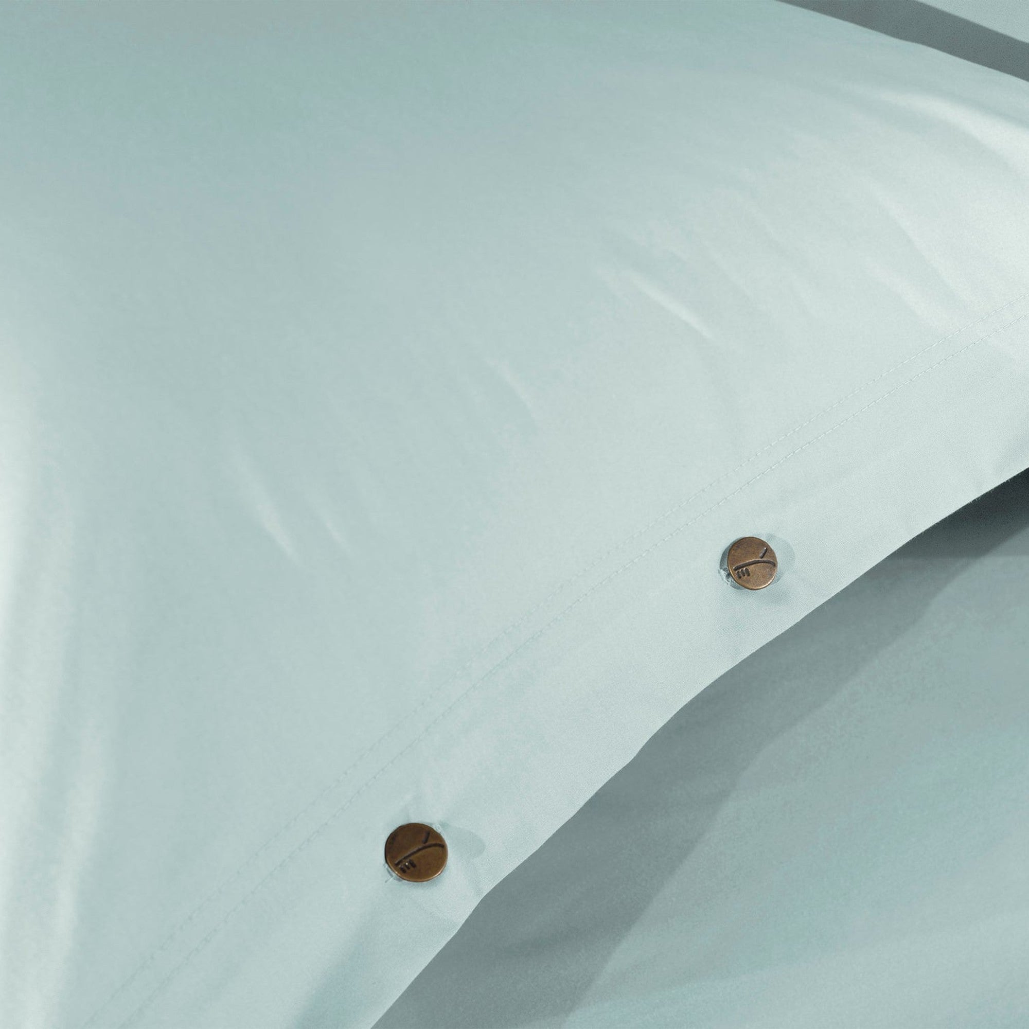 Yellow dekbedovertrek Percale Whispering Blue katoen percale