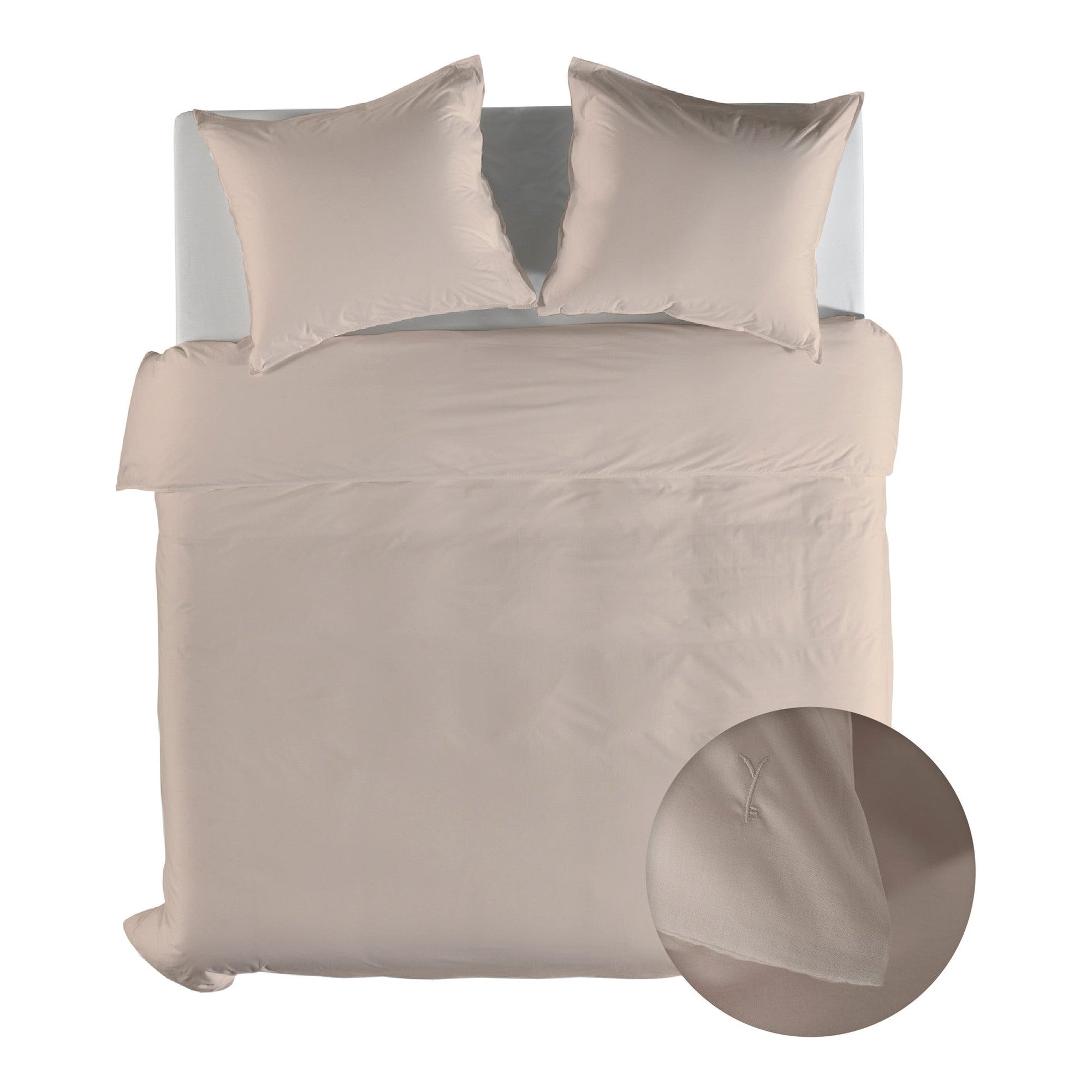 Yellow dekbedovertrek Suite Mumbai Dollar Sand katoen percale