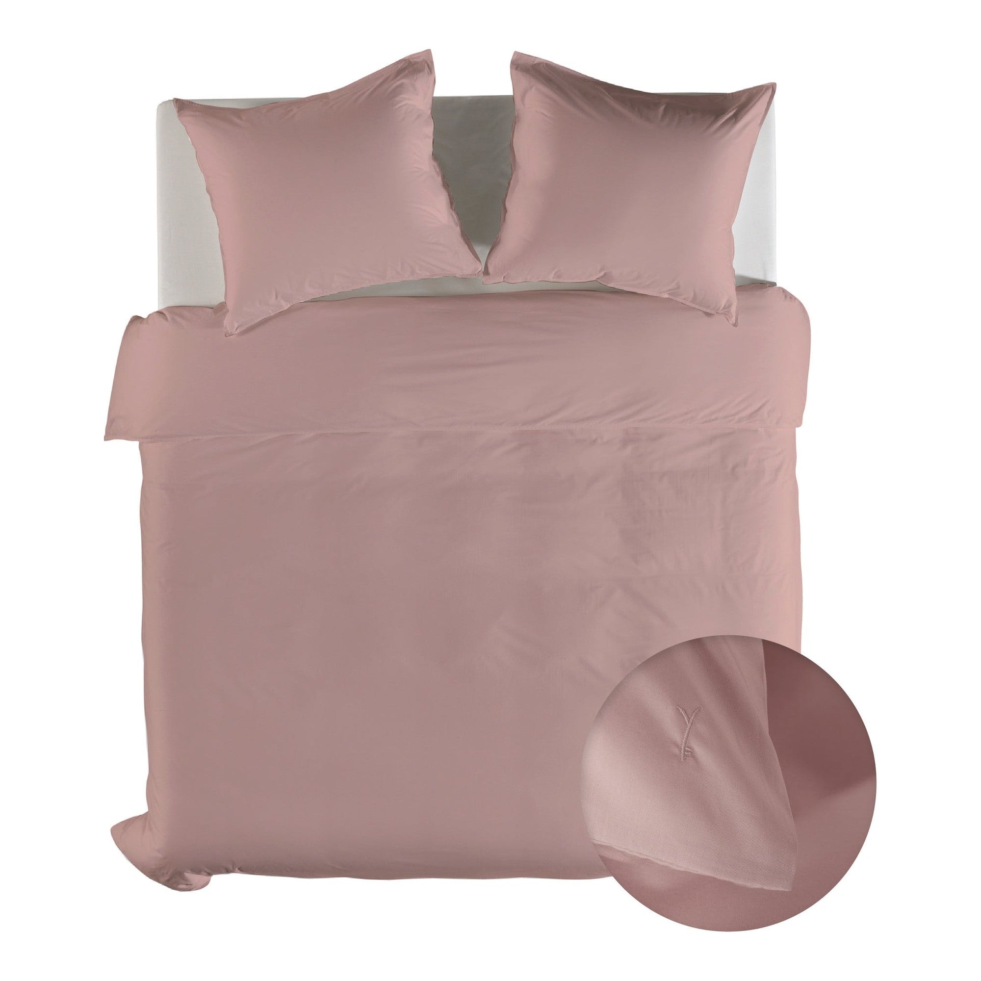 Yellow dekbedovertrek Suite Mumbai Haze Coral katoen percale