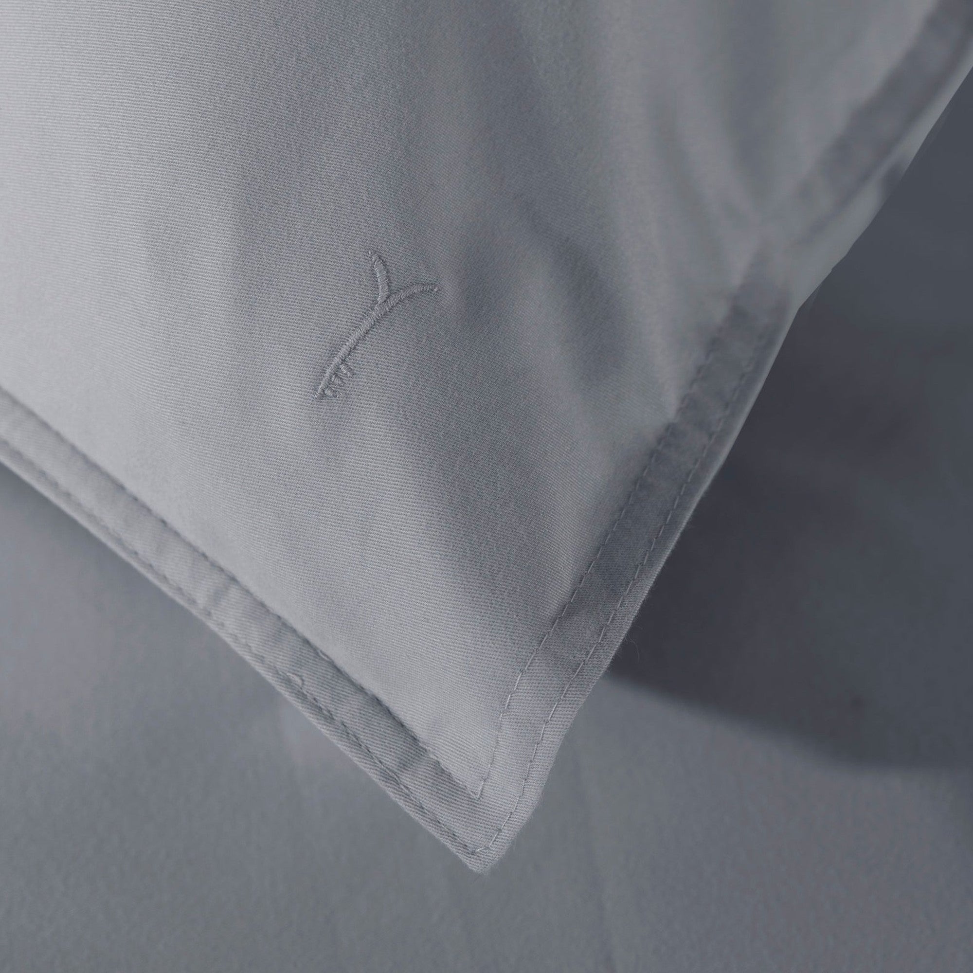 Yellow dekbedovertrek Suite Zermatt Beluga Grey katoen-twill