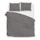 Zo Home dekbedovertrek flanel Flanella di Lino Dark Grey