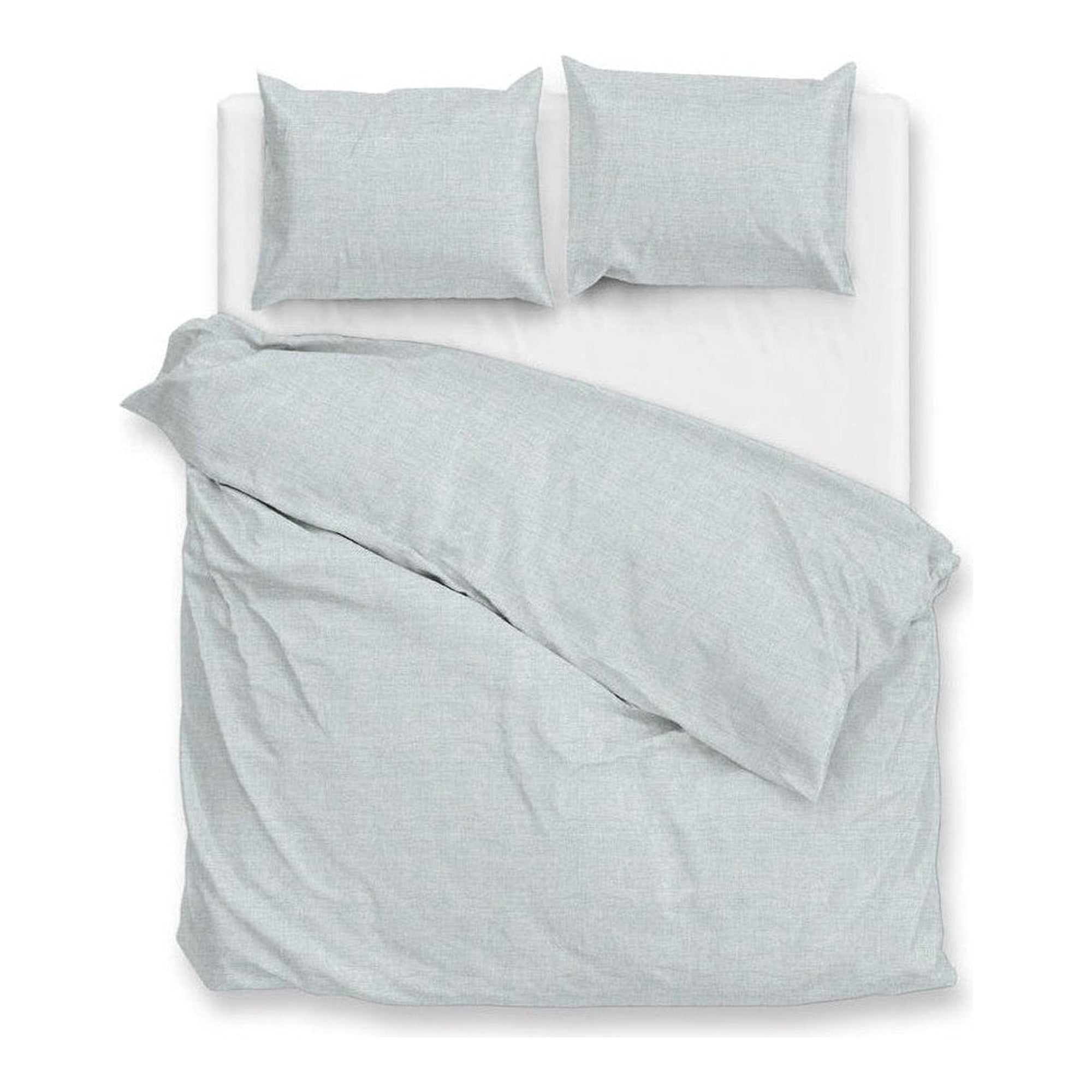 Zo Home dekbedovertrek flanel Flanella di Lino mint Green