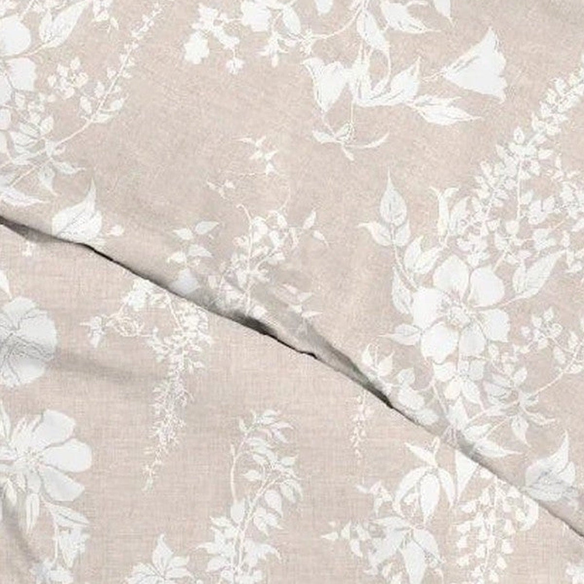 Zo Home dekbedovertrek katoen Ibisco di Lino Sandy beige