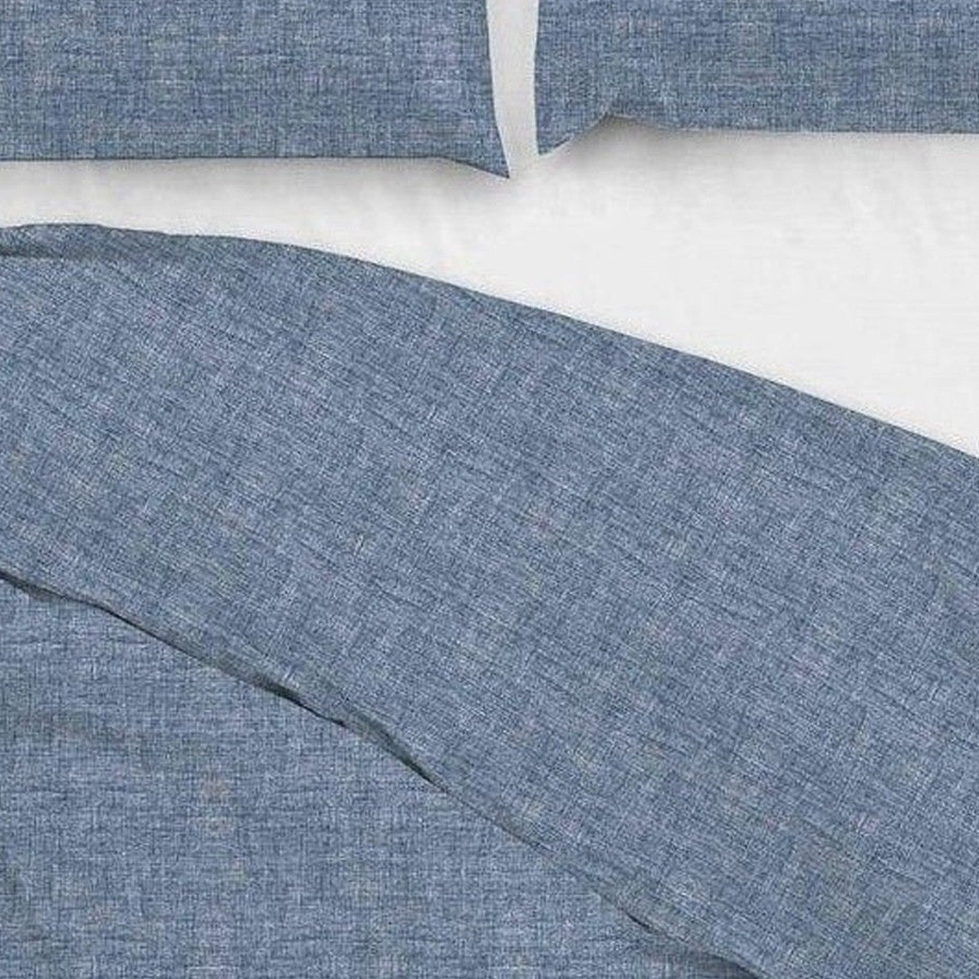 Zo Home dekbedovertrek Lino Urban Blue katoen