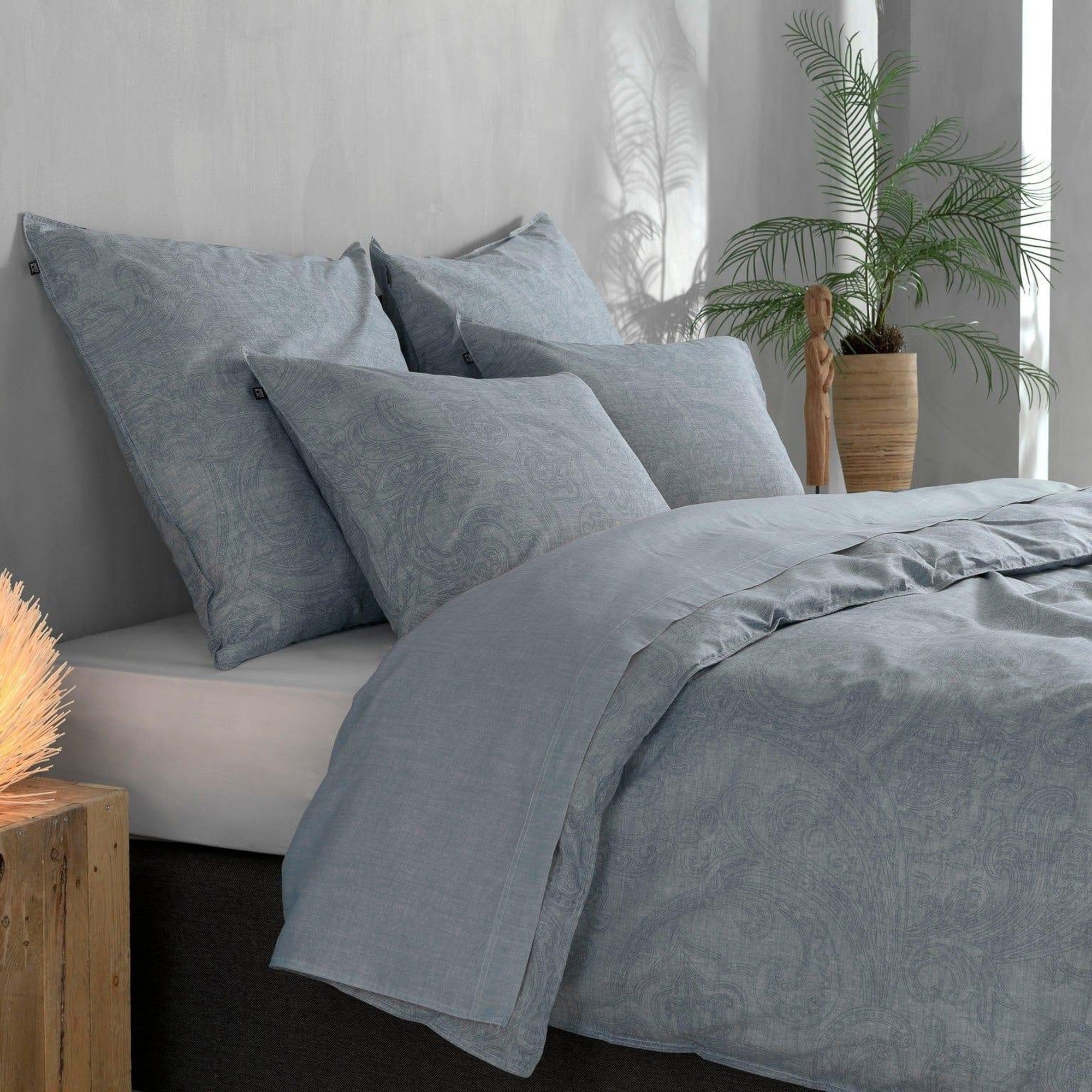 Zo Home dekbedovertrek katoen Paisley di Lino Denim
