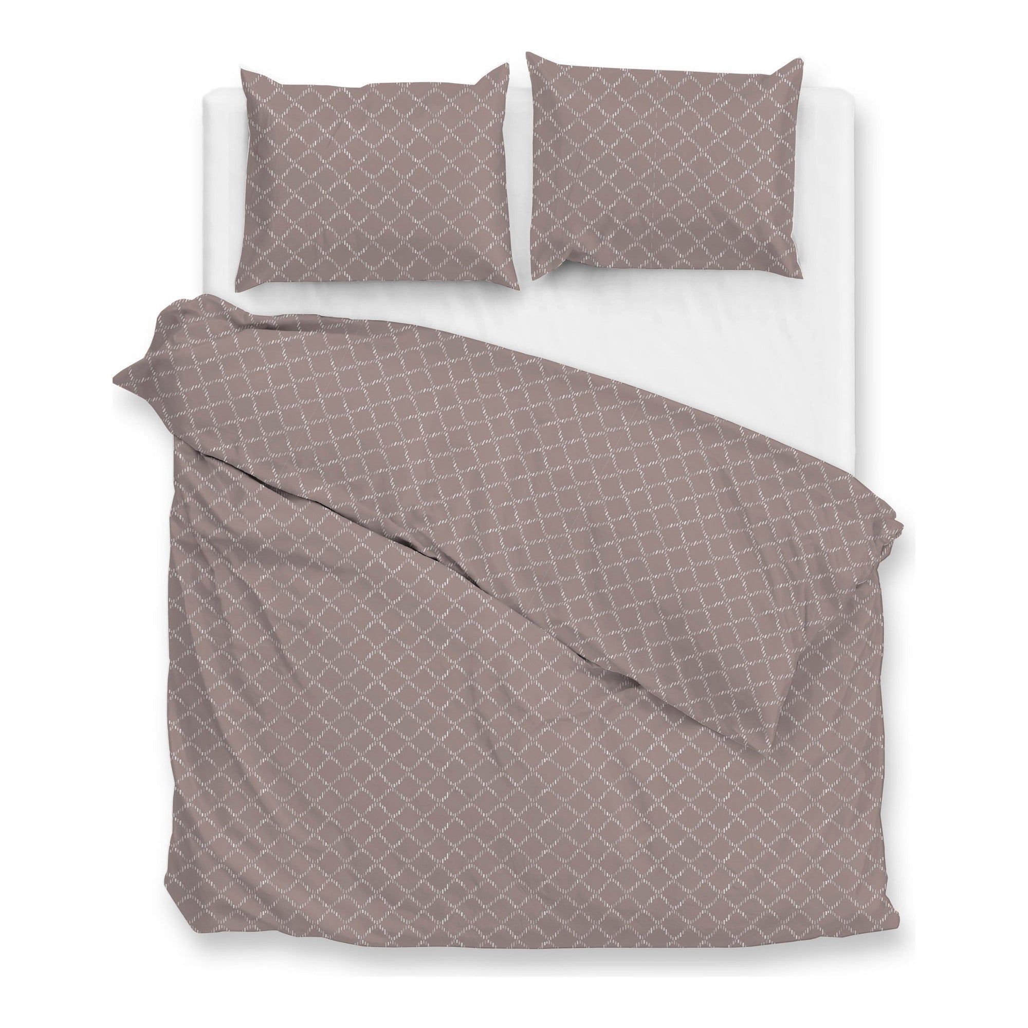 Zo Home dekbedovertrek Linea di Satinado Purple Dove katoen-satijn