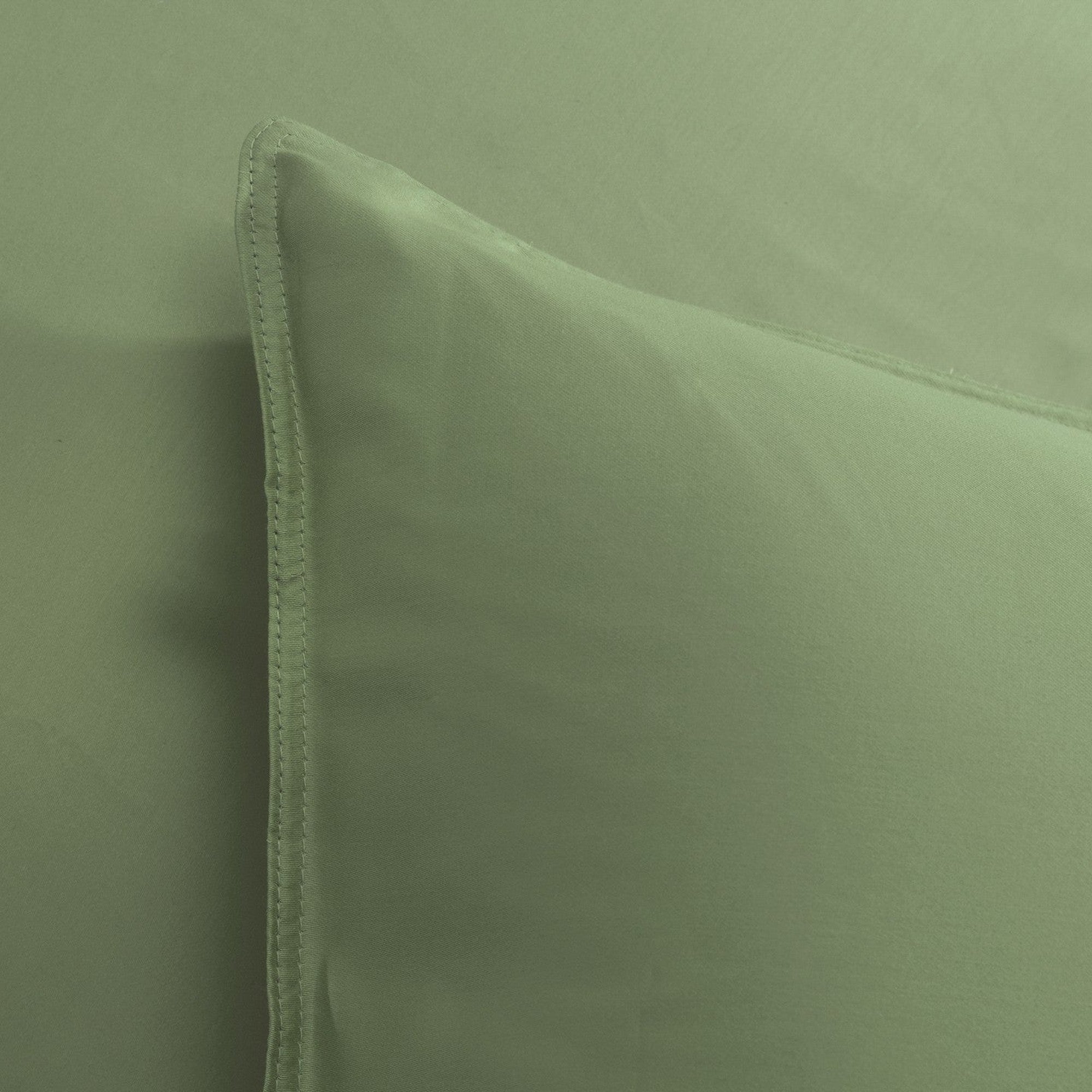 Zo Home dekbedovertrek Satinado Sage Green katoen-satijn